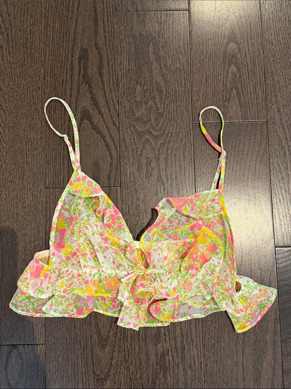 Victoria’s Secret floral cami bra top Small